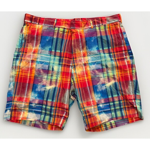Polo Ralph Lauren Other - Polo Ralph Lauren Golf Swim Mens 38 Shorts Liner Madras Plaid Preppy Classic